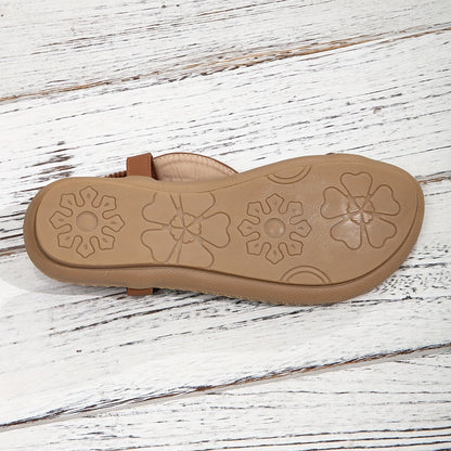 Dames Comfort Sandalen met Verstelbare Bandjes en Kralen