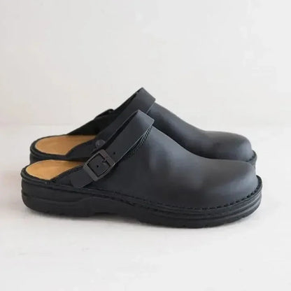 ComfortStap Leren Slip-On Klompen voor Heren met Comfortzool