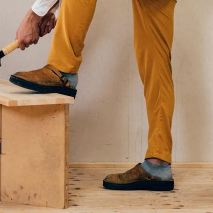 ComfortStap Leren Slip-On Klompen voor Heren met Comfortzool