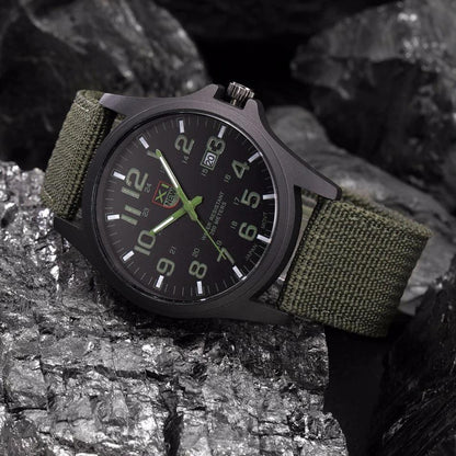 Tactisch Herenhorloge AvontuurTijd – Waterdicht en Schokbestendig met LED