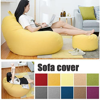 Premium Polyester Zitzak Cover – Ergonomisch Ontwerp, Afneembaar & Wasbaar