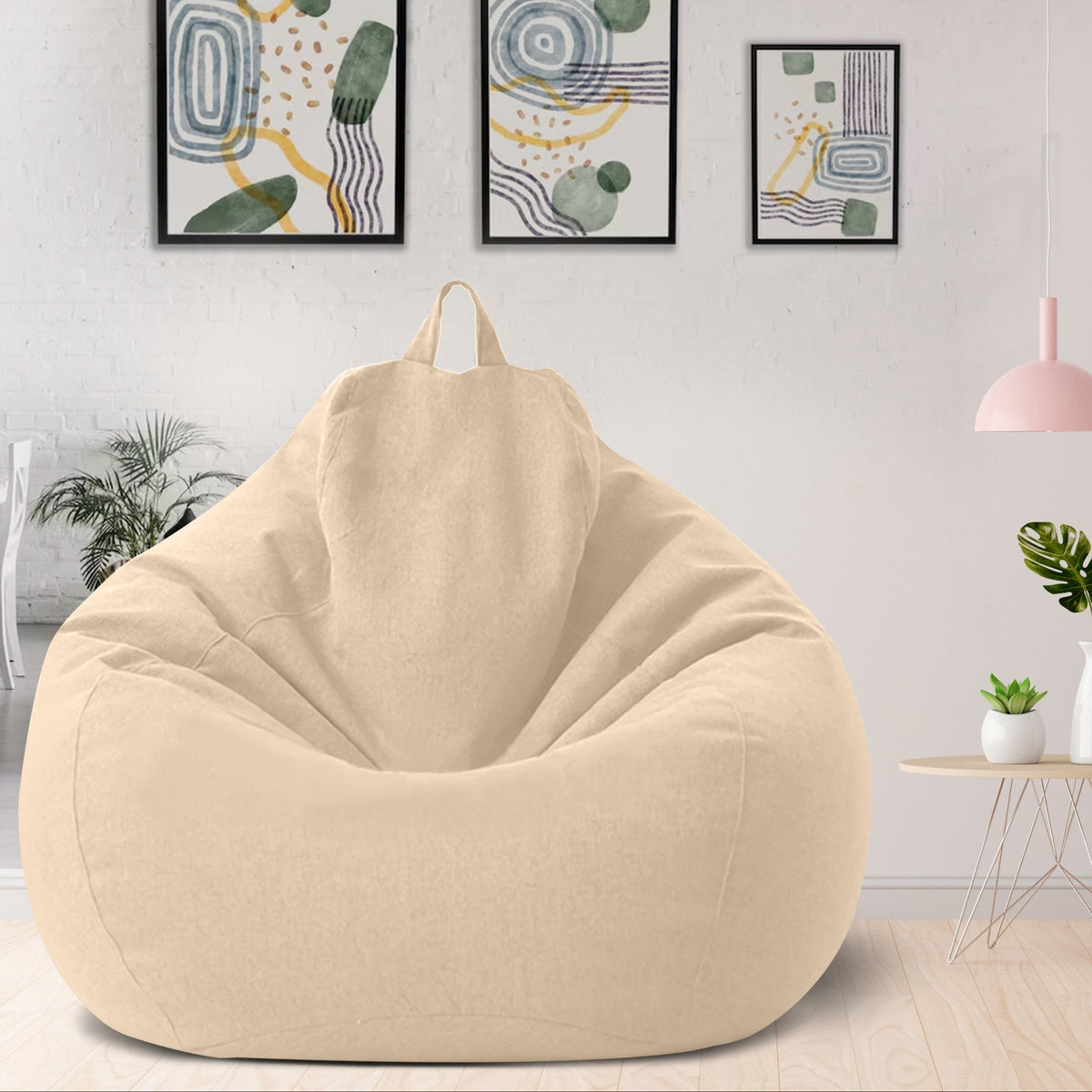 Premium Polyester Zitzak Cover – Ergonomisch Ontwerp, Afneembaar & Wasbaar