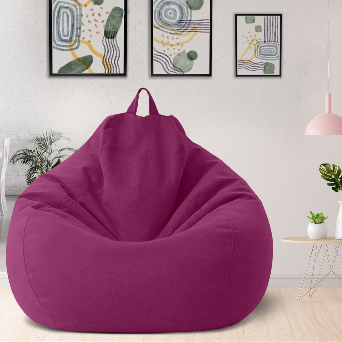 Premium Polyester Zitzak Cover – Ergonomisch Ontwerp, Afneembaar & Wasbaar