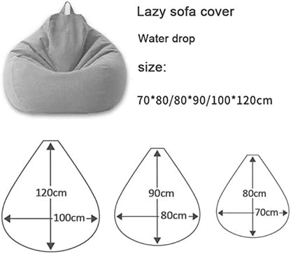 Premium Polyester Zitzak Cover – Ergonomisch Ontwerp, Afneembaar & Wasbaar