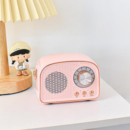 Retro Draagbare Bluetooth-Luidspreker met FM-Radio – Vintage Geluid