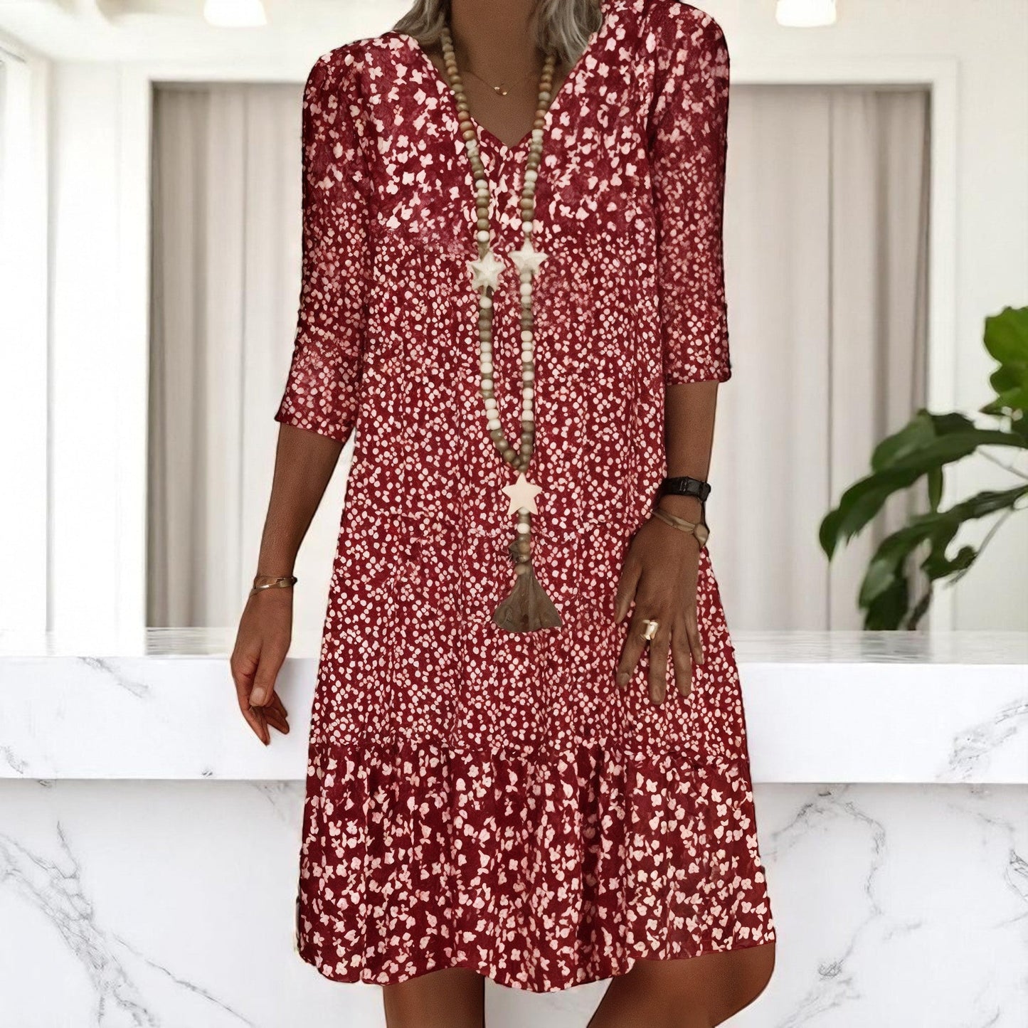 LumaJurk – Comfortabele Damesjurk met Tijdloze Snit van Katoen