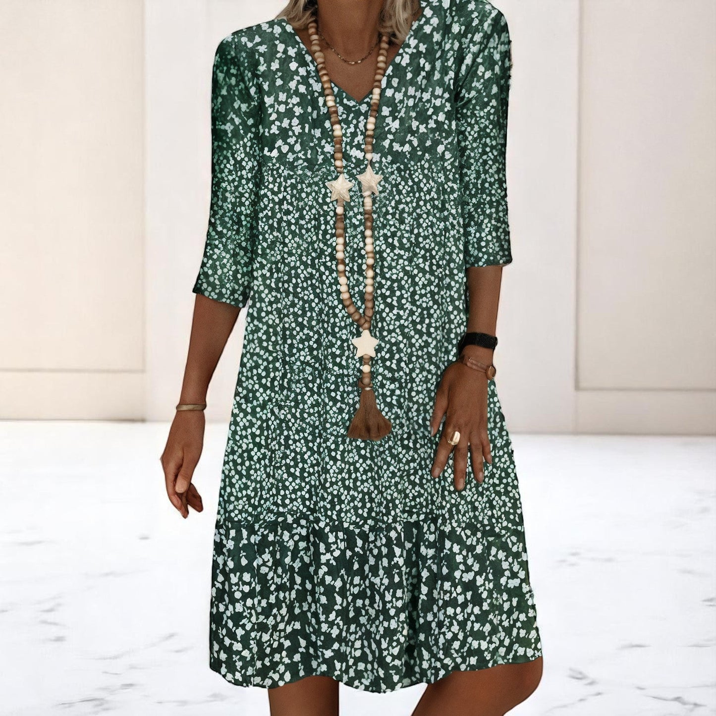 LumaJurk – Comfortabele Damesjurk met Tijdloze Snit van Katoen