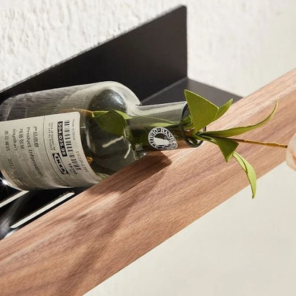 Massief houten badkamer wandplank zonder boren – Natuurlijk design