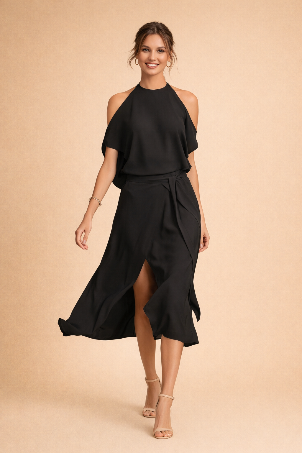 AuraLina Off-Shoulder Feestjurk