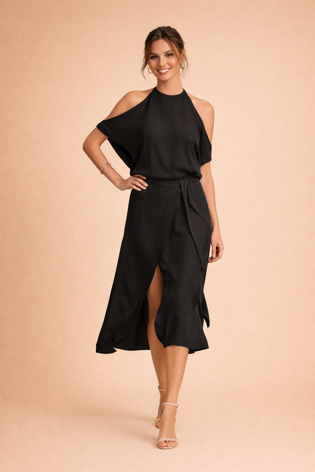 AuraLina Off-Shoulder Feestjurk