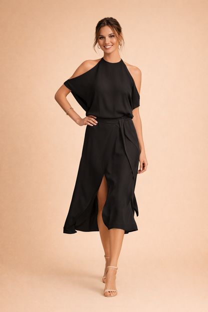 AuraLina Off-Shoulder Feestjurk