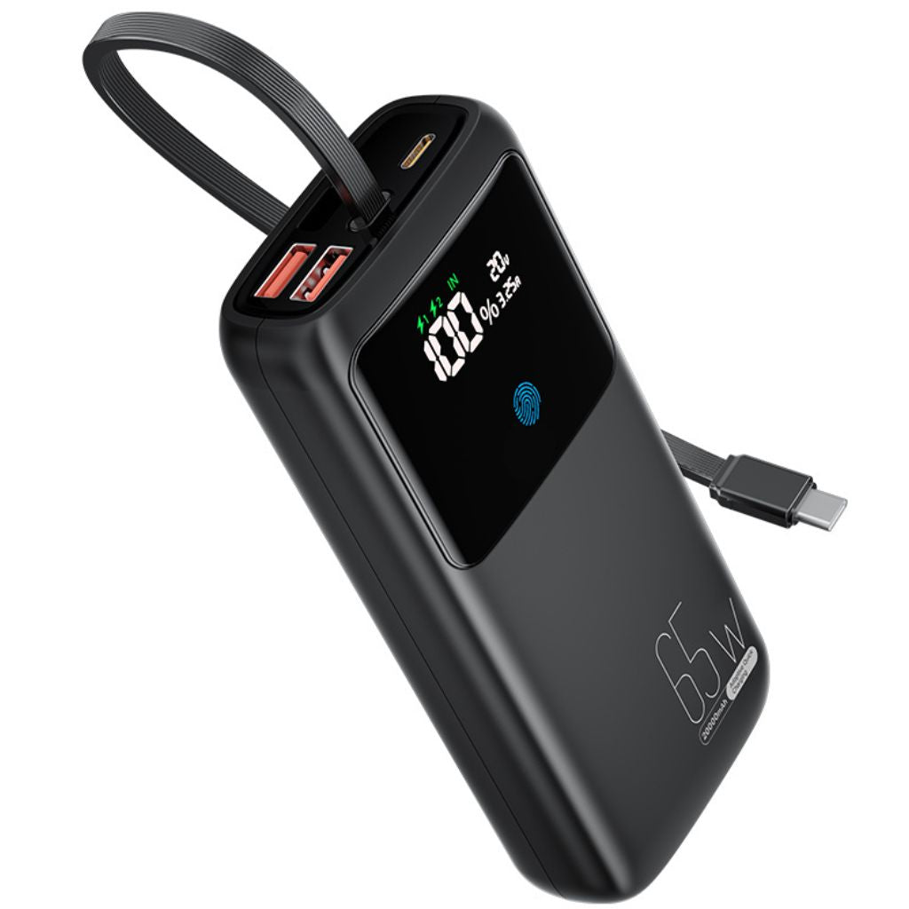 VoltMate Pro 65W – Slimme Multilaad Powerbank met Touch Display