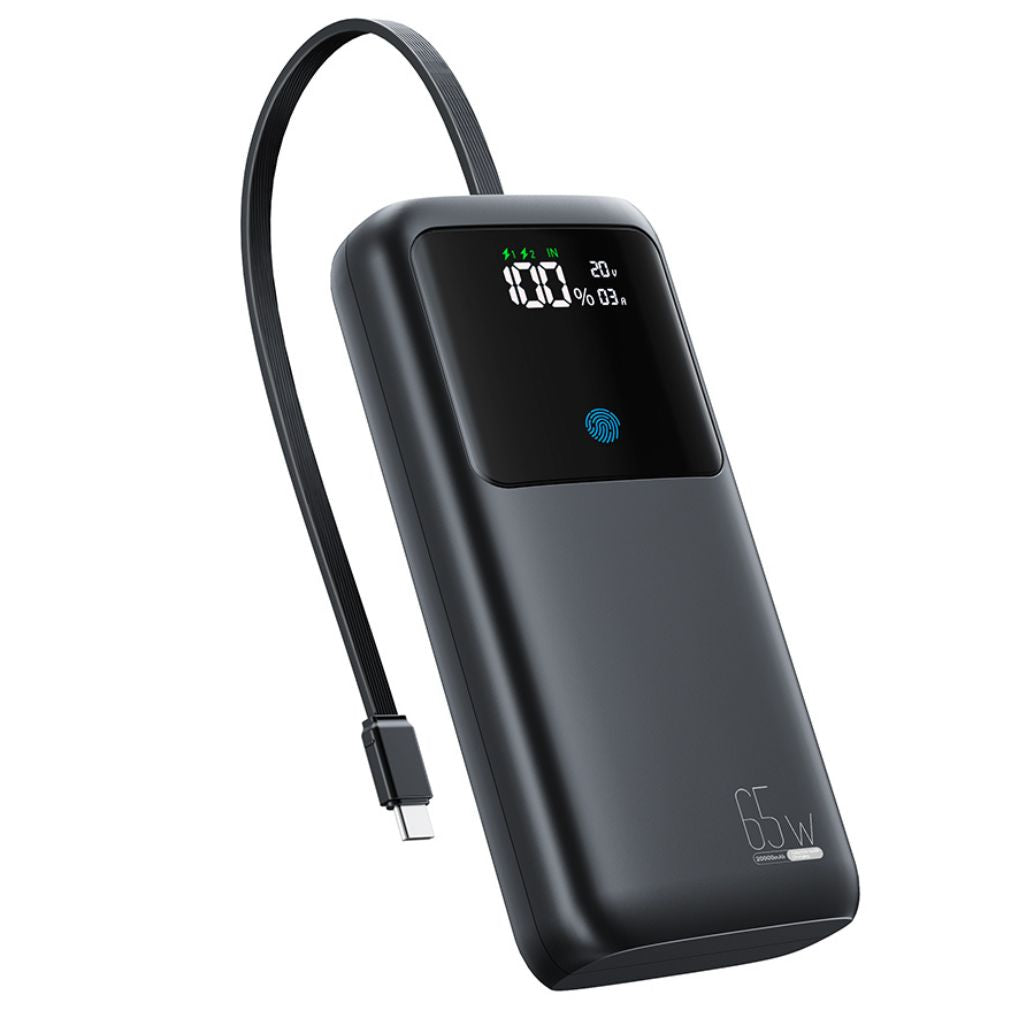 VoltMate Pro 65W – Slimme Multilaad Powerbank met Touch Display