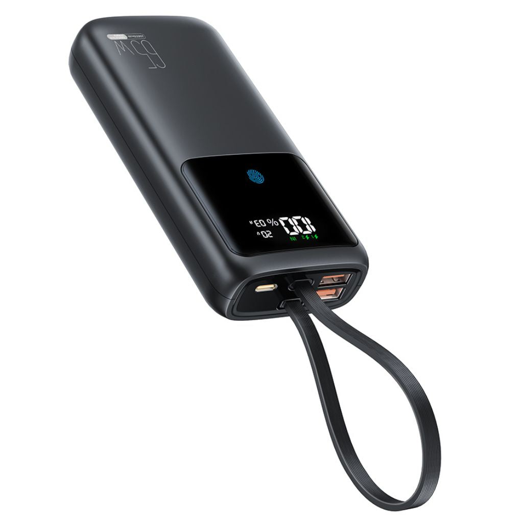 VoltMate Pro 65W – Slimme Multilaad Powerbank met Touch Display