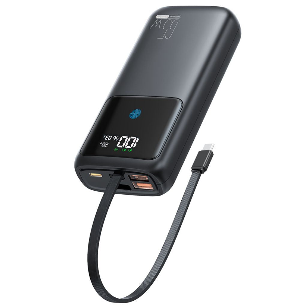 VoltMate Pro 65W – Slimme Multilaad Powerbank met Touch Display