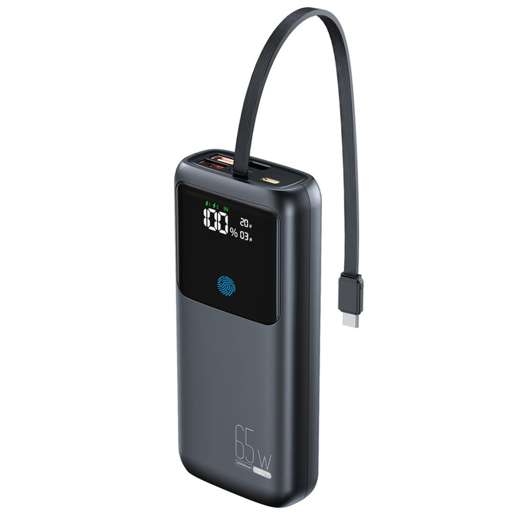 VoltMate Pro 65W – Slimme Multilaad Powerbank met Touch Display