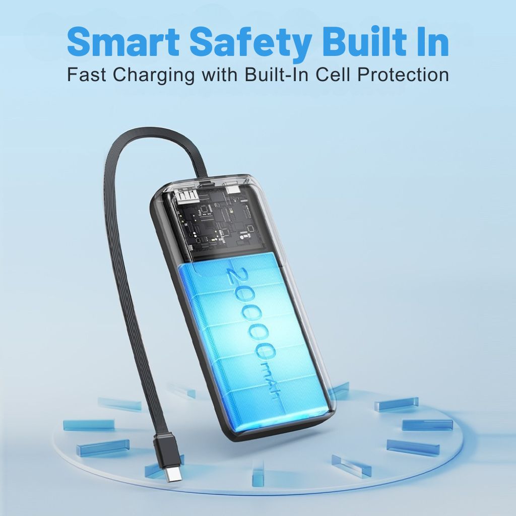 VoltMate Pro 65W – Slimme Multilaad Powerbank met Touch Display