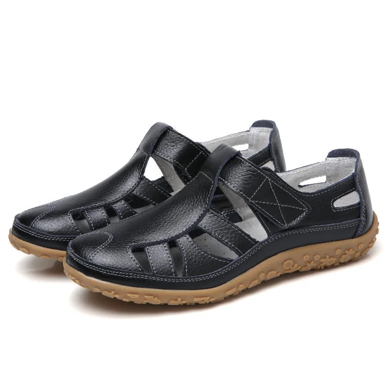 Comfortiva – Veterloze Platte Schoenen met Antislipzool