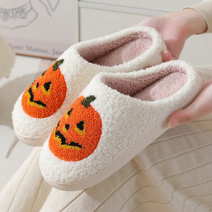 Halloween Pantoffels – Warme Sloffen met Pompoen Design