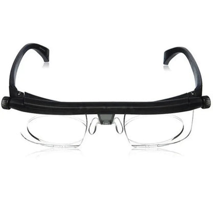 Verstelbare leesbrille met continue focus voor dichtbij en veraf
