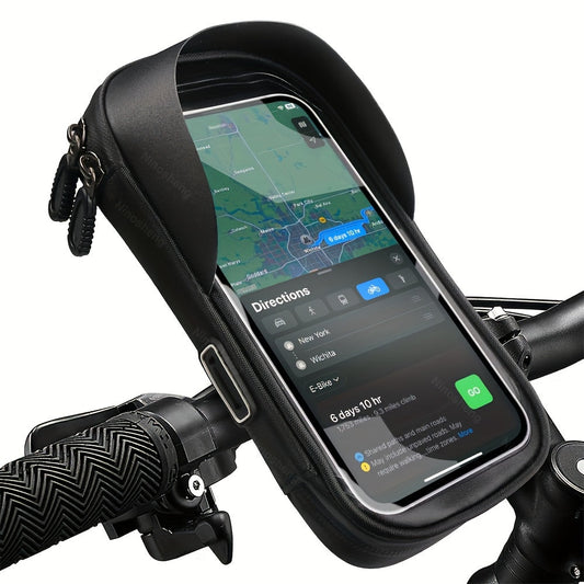 Waterdichte Telefoonhouder voor Fiets en Motor – 360° Draaibaar en Geschikt voor 4,5–6,4 inch