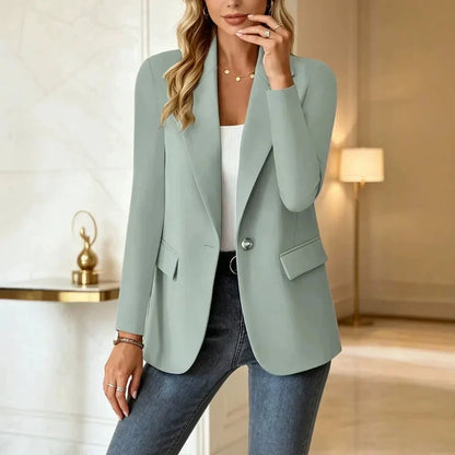 Elegante lange blazer met reverskraag - Comfortabel en stijlvol