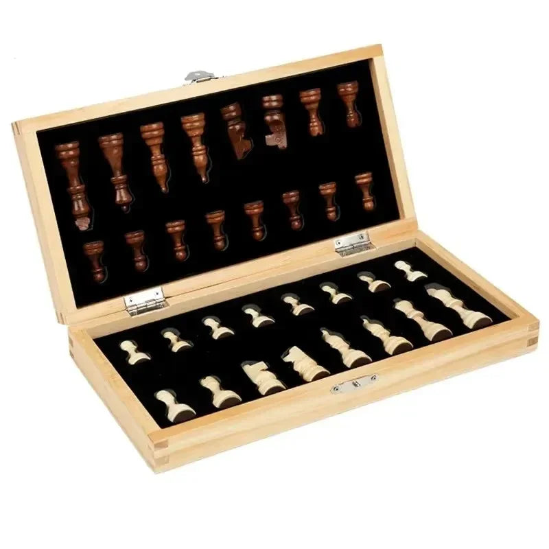 Magnetisch Houten Schaakbord Opvouwbaar – 3 Maten