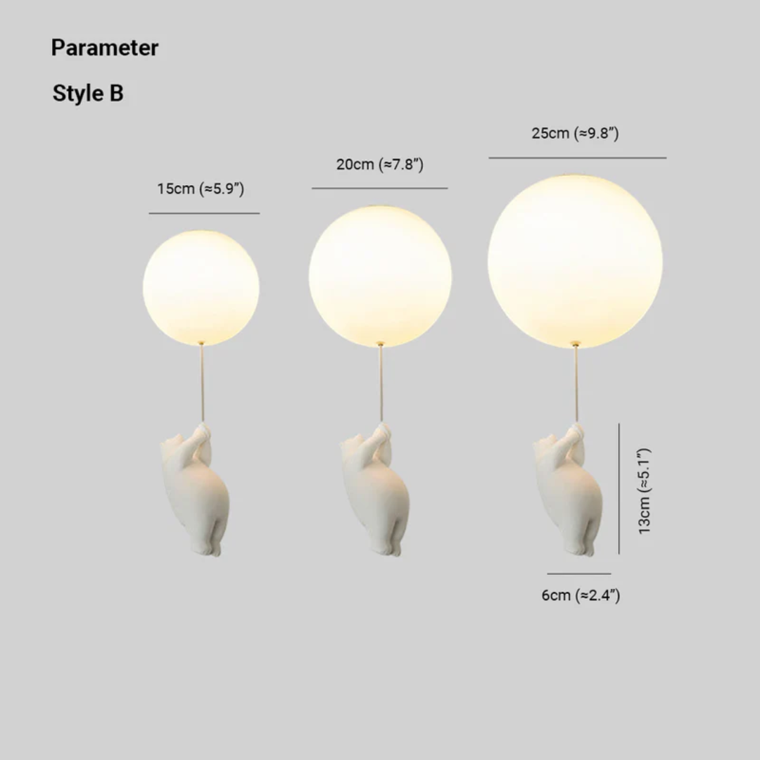 Fateh Taklampor Pendellampor Björn Ballon