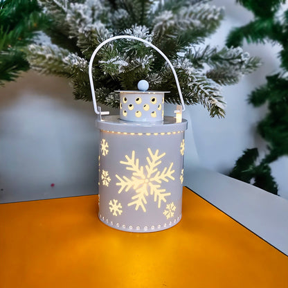Elektronische Kerstkaars met Flikkerend LED Licht – Decoratieve IJzeren Kandelaar voor Binnen