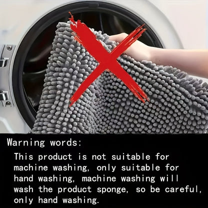 HoekZacht L-vormige Douchemat – Pluche Antislip Badmat met Hoog Absorptievermogen