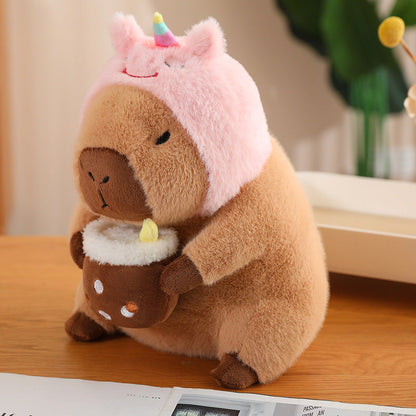 Pluche Knuffeldier Capibara Mix | Zacht Knuffelpop in 6 Ontwerpen & 2 Maten