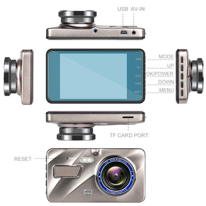 Dashcam DuoView 1080P – Voor & Achter Beeld met Nachtzicht en Bewegingsdetectie