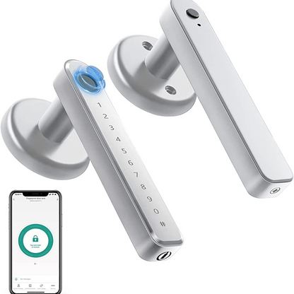 VeiligGrip Slim Deurslot met Vingerafdruk en Smartphonebediening