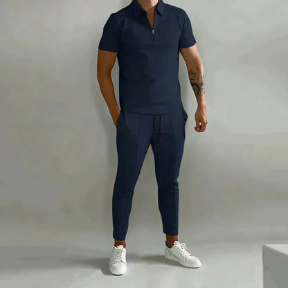 Heren Casual Overhemd en Broek Set Comfortabele Pasvorm