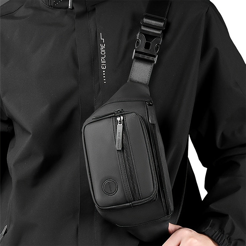 Heren Heuptas MotionGear – Multifunctionele Crossbody Tas met Verstelbare Riem