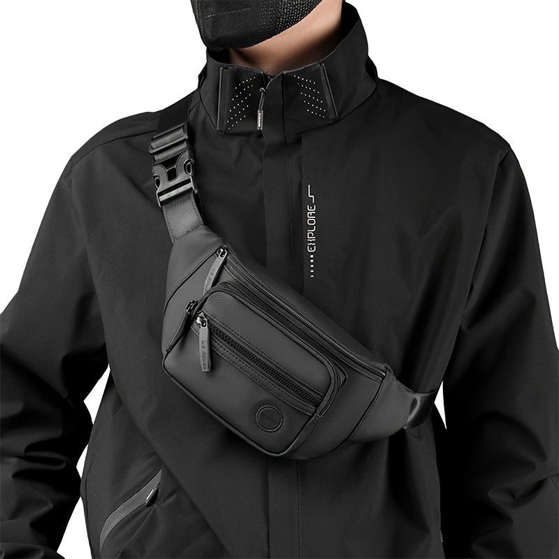 Heren Heuptas MotionGear – Multifunctionele Crossbody Tas met Verstelbare Riem