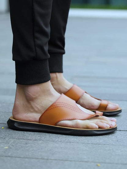 Vintage Heren Slippers – Antislip Zool – Lichtgewicht & Ademend – Casual Zomer Schoenen