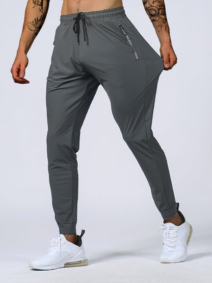 Heren Joggingbroek – Ademend & Stretch – Met Ritssluiting en Trekkoord