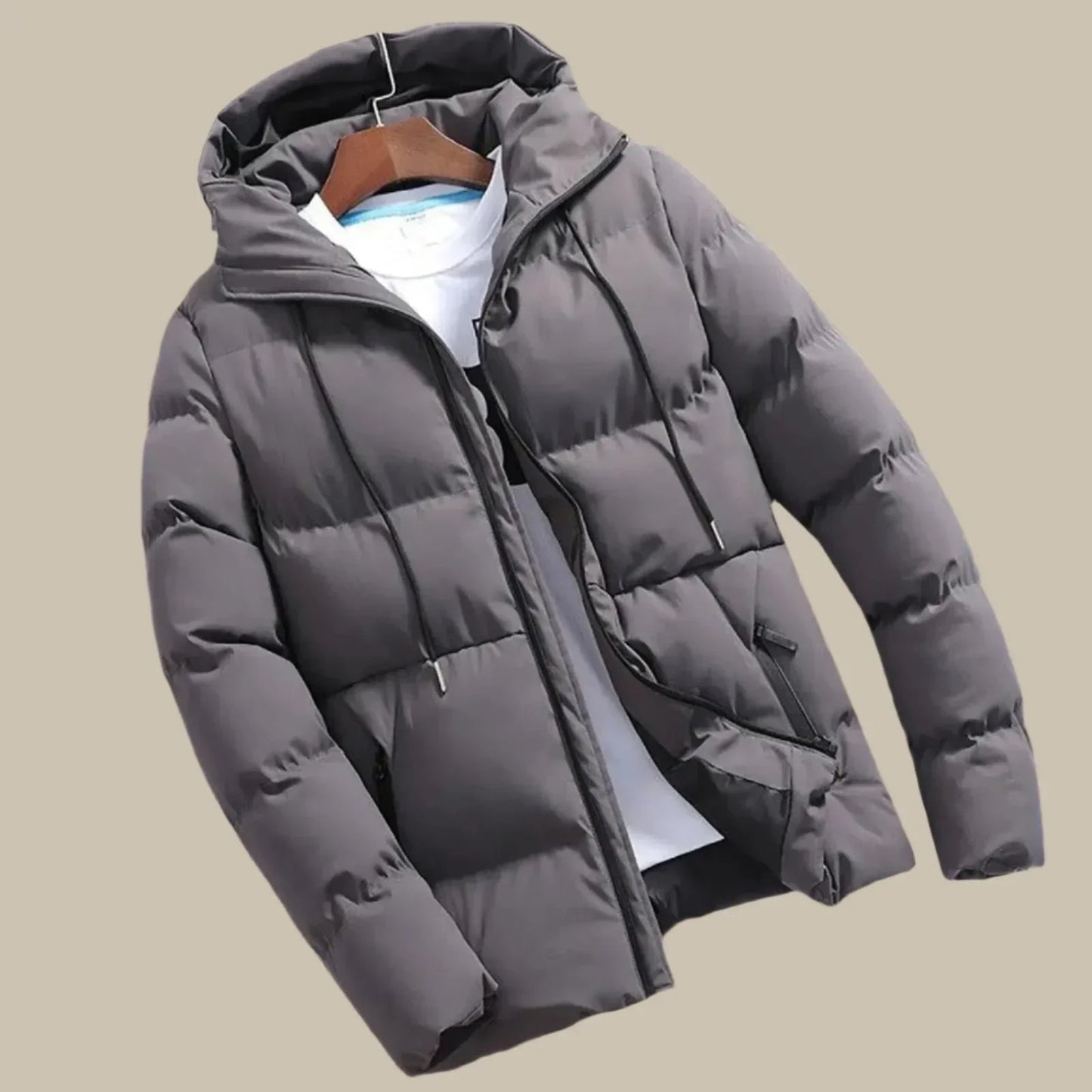 Heren Parka Jas ArcticShield – Waterdichte Gewatteerde Winterjas met Capuchon