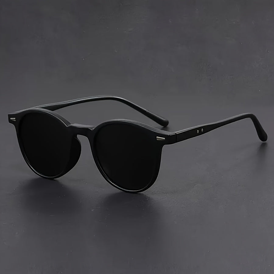 Heren Zonnebril RetroView – Ronde Tortoiseshell Bril met Lichtgewicht Frame