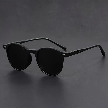 Heren Zonnebril RetroView – Ronde Tortoiseshell Bril met Lichtgewicht Frame