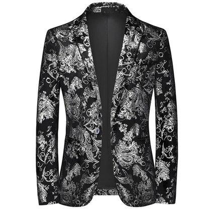Heren Blazer SilverLine – Waterdichte Blazer met Zilveren Accenten