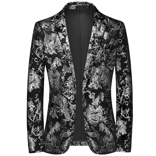 Heren Blazer SilverLine – Waterdichte Blazer met Zilveren Accenten