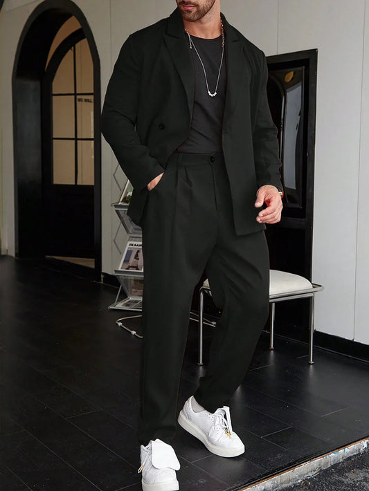 Herenpak ModernFit – 2-Delig Slim Fit Pak met Peak Lapel