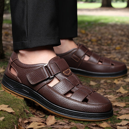 Heren Zomersandalen LeerComfort – Ademend, Antislip en Duurzaam