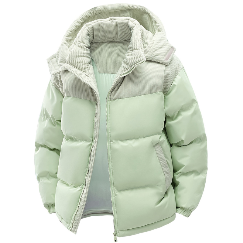 Heren Warm Winterjack met gewatteerde voering en capuchon