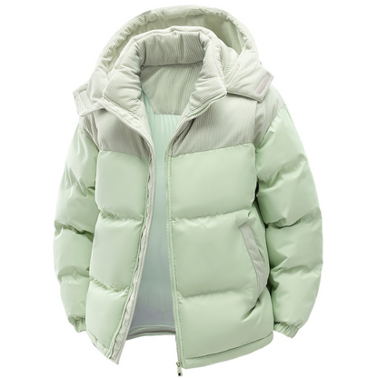 Heren Warm Winterjack met gewatteerde voering en capuchon