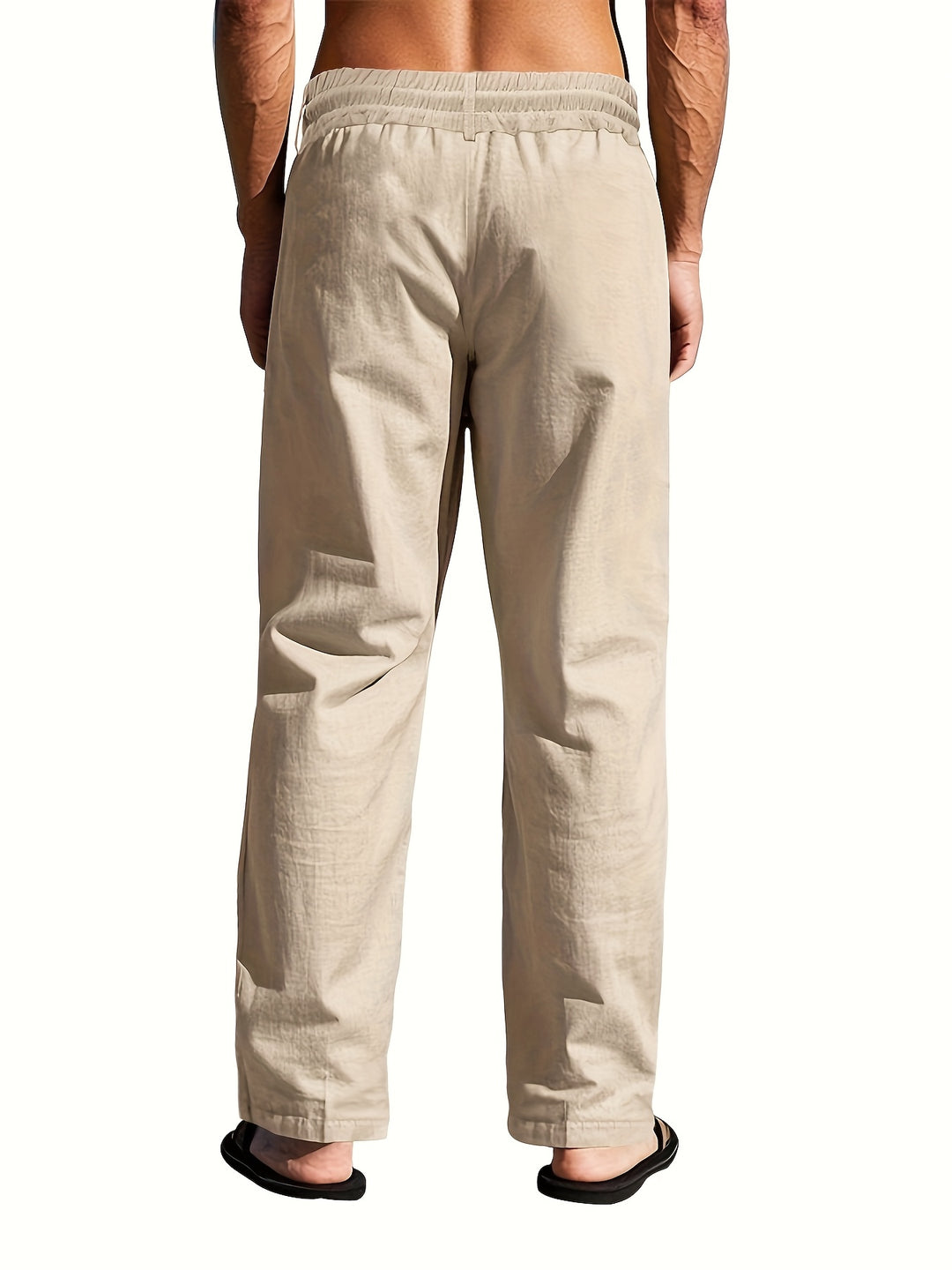 Heren Linnenbroek BreezeFit – Ademend Zomercomfort met Multi-Knoop Design