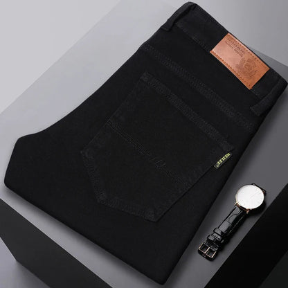 Heren Comfort Denim Jeans met kwalitatief materiaal en vijf tinten