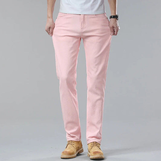 Heren Comfort Denim Jeans met kwalitatief materiaal en vijf tinten